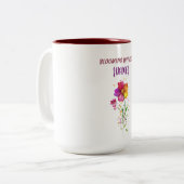 Immer gemeinsam blühend zweifarbige tasse (Vorderseite Links)