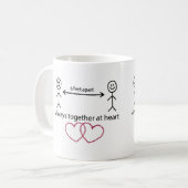Immer gemeinsam mit Herzenslust Tasse (Vorderseite Links)