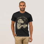 Immer gemeinsam" Vintage Hundefreundschaft T-Shirt (Vorne ganz)