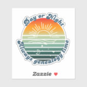 Immer Genealogie-Zeit Aufkleber (Blatt)