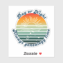 Immer Genealogie-Zeit Aufkleber