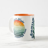 Immer Genealogie-Zeit Zweifarbige Tasse (Vorderseite Links)
