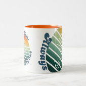 Immer Genealogie-Zeit Zweifarbige Tasse (Mittel)