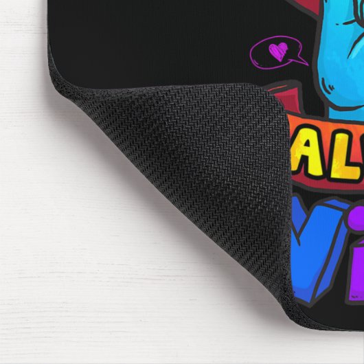 Immer gewinnt als Gay Pride des Todesbewusstseins  Mousepad (Ecke)