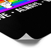 Immer gewinnt als Gay Pride des Toten Bewusstseins Poster (Ecke)