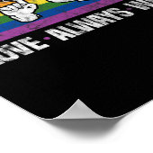 Immer gewinnt Asl Deaf Awareness Lgbt Gay Pride Vi Poster (Ecke)