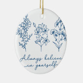 IMMER GLAUBEN KERAMIK ORNAMENT (Rechts)