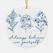 IMMER GLAUBEN KERAMIK ORNAMENT (Vorne)