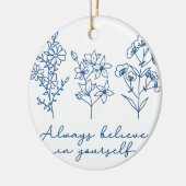 IMMER GLAUBEN KERAMIK ORNAMENT (Links)