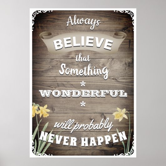 immer glauben poster (Vorne)