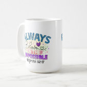 Immer glauben - Tasse (Vorderseite Links)