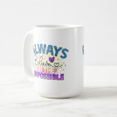 Immer glauben - Tasse (Vorderseite Links)