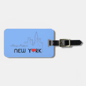 Immer glücklich in New York Gepäckanhänger (Vorderseite horizontal)