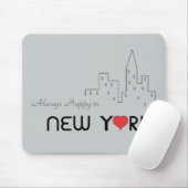 Immer glücklich in New York Mousepad (Mit Mouse)