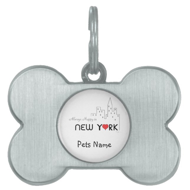 Immer glücklich in New York Tiermarke (Vorderseite)