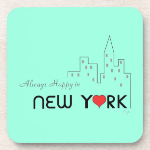Immer glücklich in New York Untersetzer