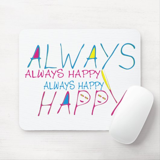 Immer glücklich mousepad (Mit Mouse)