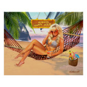 IMMER GLÜCKLICH STUNDE POSTER (Vorderseite)