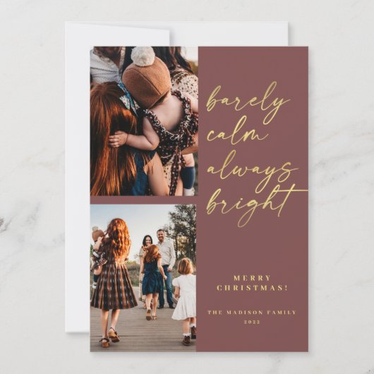 Immer goldenes Script 2 Foto Weihnachten (Vorderseite)