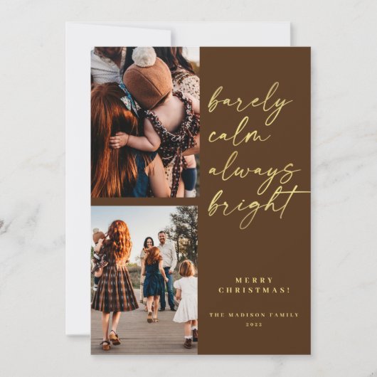 Immer goldenes Script 2 Foto Weihnachten (Vorderseite)