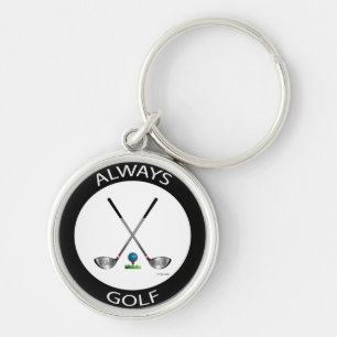 Immer Golf-Logo, Cooler Golfer-Logo-Schlüsselanhän Schlüsselanhänger