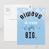 Immer große Motivierend Quote - Postkarte (Vorne/Hinten)