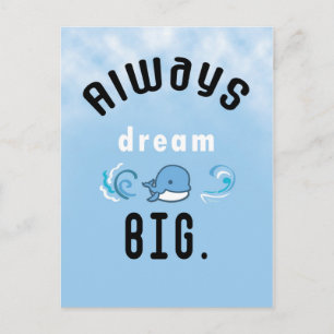 Immer große Motivierend Quote - Postkarte