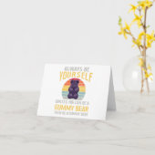 Immer Gummy Bär Funny Candy Liebhaber Mädchen Kind Karte (Gelbe Blume)