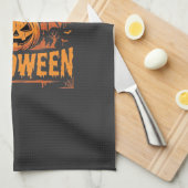 Immer Halloween-Kürbis-Fledermaus-Vektor-Design_1 Geschirrtuch (Viertel Falte)
