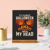 Immer Halloween-Kürbis-Hexen-Design_1 Acrylschild (Hochzeit)