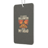 Immer Halloween-Kürbis-Hexen-Design_1 Autolufterfrischer (Links)