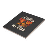 Immer Halloween-Kürbis-Hexen-Design_1 Fliese (Seite)