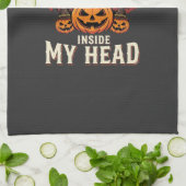 Immer Halloween-Kürbis-Hexen-Design_1 Geschirrtuch (Gefaltet)