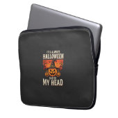 Immer Halloween-Kürbis-Hexen-Design_1 Laptopschutzhülle (Vorderseite Links)