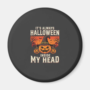 Immer Halloween-Kürbis-Hexen-Design_1 Magnet
