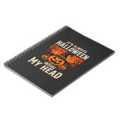 Immer Halloween-Kürbis-Hexen-Design_1 Notizblock (Linke Seite)