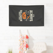 Immer Halloween-Schwarze-Katze-Kürbis-Design Banner (Insitu)