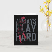 Immer hart spielen karte (Gelbe Blume)