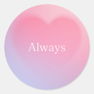 "Immer" Heart Sticker