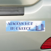 Immer heiß in Griechenland Autoaufkleber (Auf Auto)