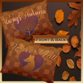 Immer Herbst, Forever Fall Fox und Baum Dekokissen