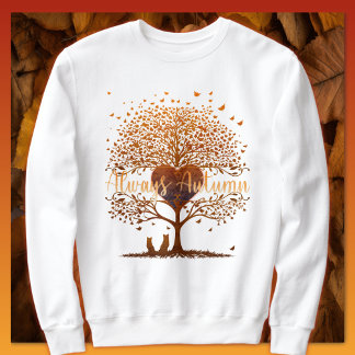Immer Herbst Herz Erwachsener Sweatshirt