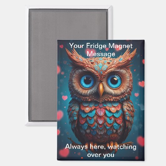 Immer hier, beobachten Sie Ihren Kühlschrank Magnet (Vorderseite/Rückseite)