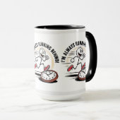 Immer hinten laufen - Funny Latecomer Design Tasse (VorderseiteRechts)