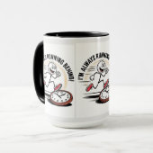 Immer hinten laufen - Funny Latecomer Design Tasse (Vorderseite Links)