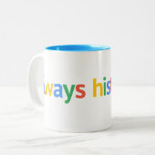 Immer historisieren zweifarbige tasse (Vorderseite Links)