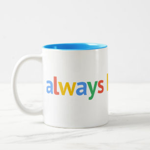 Immer historisieren zweifarbige tasse