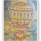 Immer Hoffnung haben Aufkleber (Vorderseite)