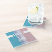 Immer Hoffnung haben Glasuntersetzer (Schrägansicht)