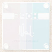 Immer Hoffnung haben Glasuntersetzer (Rückseite)